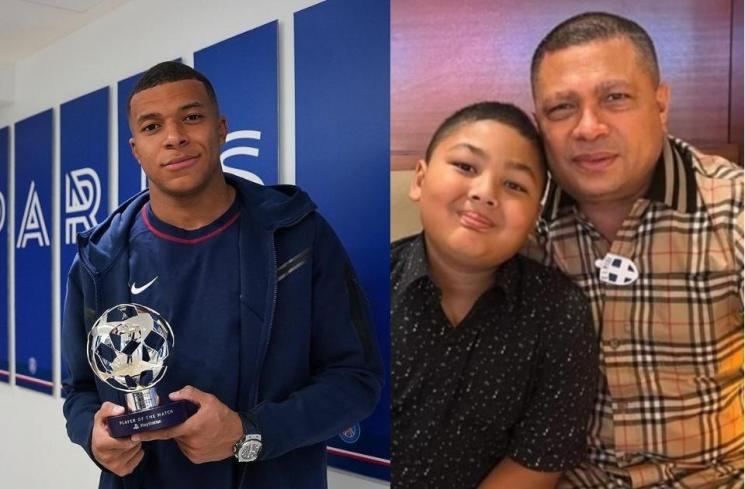 Adu Gaya Raul Lemos dan Kylian Mbappe. (Instagram/raullemos06/k.mbappe)