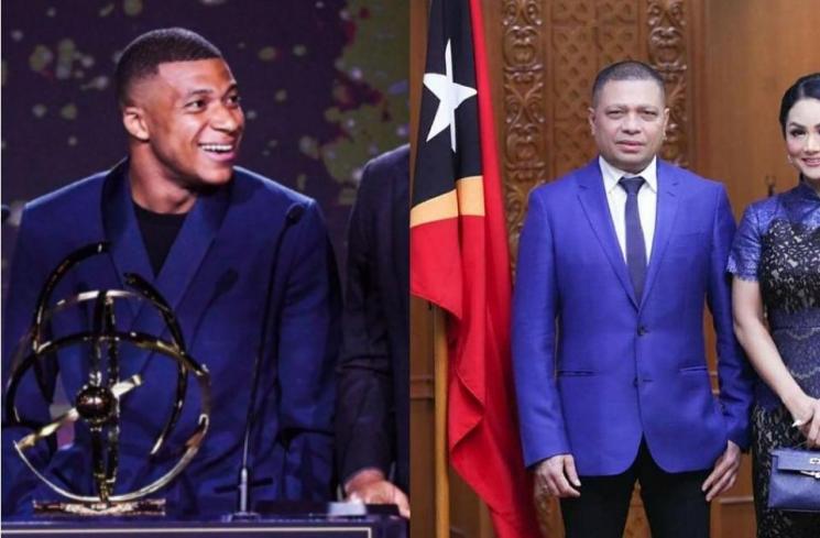 Adu Gaya Raul Lemos dan Kylian Mbappe. (Instagram/raullemos06/k.mbappe)
