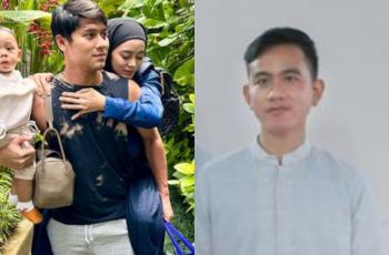 Rizky Billar Gendong Anak Istri, Gibran Beraksi Bak Bocah di Depan Jokowi