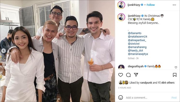 Jonathan Frizzy pamer foto bareng Ririn Dwi Ariyanti. (Instagram/@ijonkfrizzy)