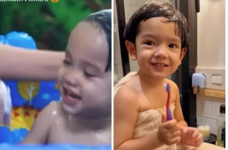 Cara Mandikan Anak Versi Putri Ane VS Amanda Manopo [Instagram/tokek_dramaqueen]