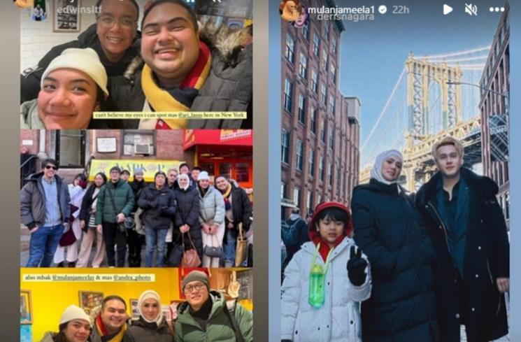 Momen Liburan Mulan Jameela dan Anak ke Amerika Serikat. (Instagram/mulanjameela1)