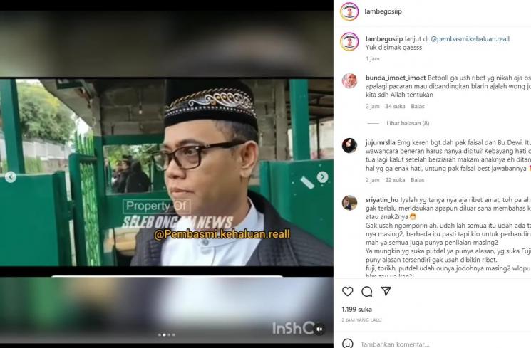 Haji Faisal berikan tanggapan tentang perjodohan Thariq dan Putri Delina [Instagram/lambegosiiip]