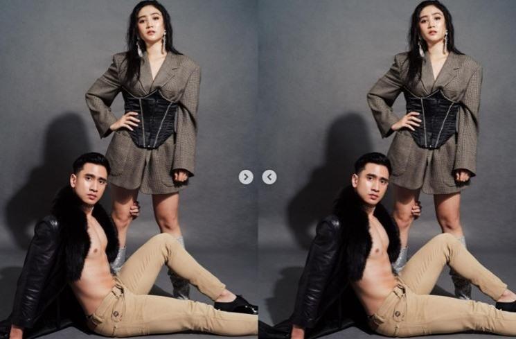 Photoshoot hot Verrell Bramasta dan Febby Rastanty. (Instagram/@winstongomez)