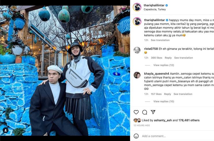 Thariq dan Ibunda [Instagram/thariqhalilintar]
