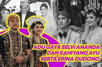 Adu Gaya Selvi Ananda, Kahiyang dan Erina saat Akad, Kental Adat Jawa