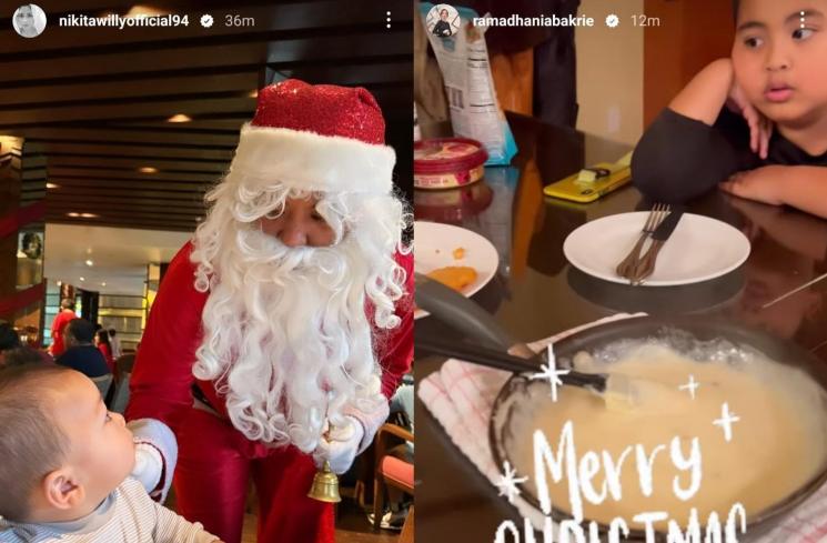 Artis Islam ikut rayakan Natal (Instagram/nikitawillyofficial94/ramadhaniabakrie)
