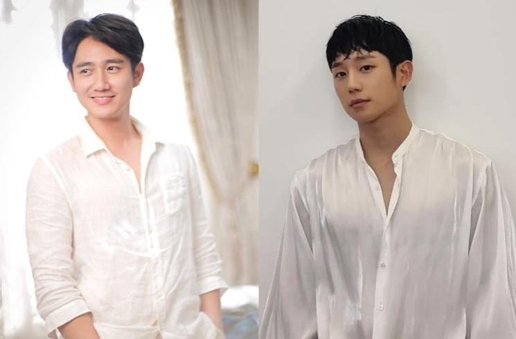 Adu gaya Kenny Austin dan Jung Hae In (Instagram/@kennyauztin/@holyhaein)
