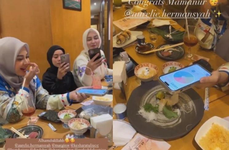 Momen Aurel Hermansyah Menang Arisan. (YouTube/TEAM LESLAR)