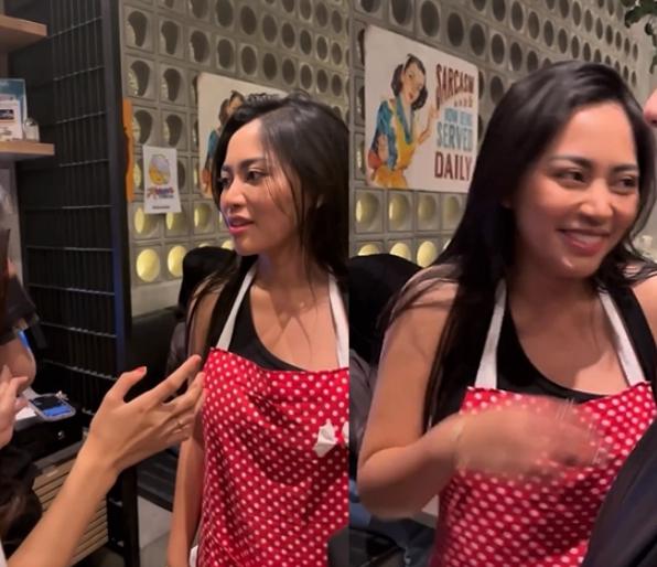 Momen Rachel Venya Magang di Karen’s Diner. (Instagram/rachelvennya)
