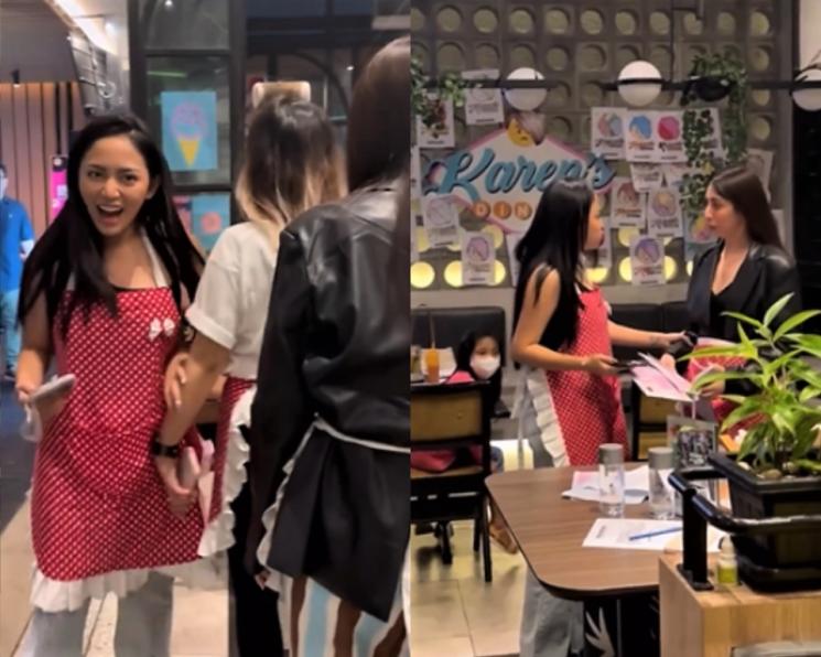 Momen Rachel Venya Magang di Karen’s Diner. (Instagram/rachelvennya)