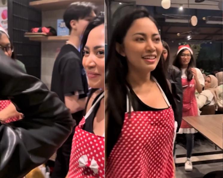 Momen Rachel Venya Magang di Karen’s Diner. (Instagram/rachelvennya)
