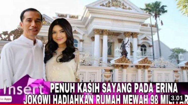 Jokowi kasih rumah mewah buat Erina Gudono? (YouTube/Haba Artis)