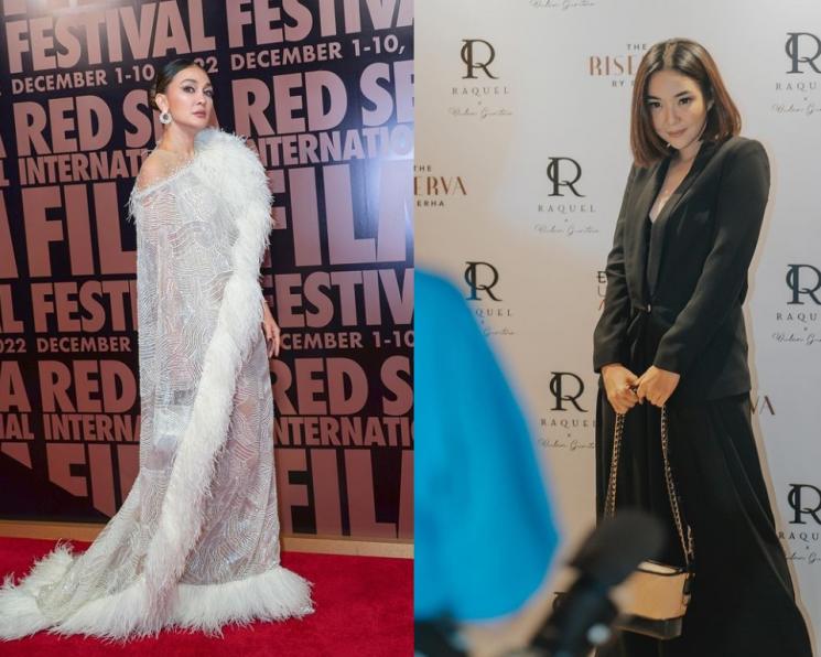 Adu Gaya Luna Maya Vs Gisella Anastasia. (Instagram/lunamaya dan gisel_la)