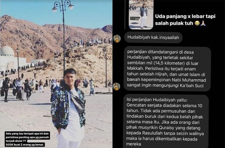 Kelakuan Unik Rizky Billar di Tanah Suci (instagram/@rizkybillar)