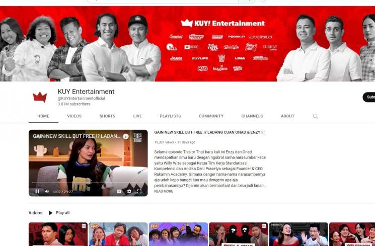 Sumber kekayaan Gading Marten. (YouTube/KUY Entertainment)