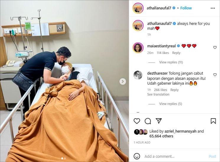 Athalla Naufal ungkap kondisi terkini Venna Melinda. (Instagram/@athallanaufal7)
