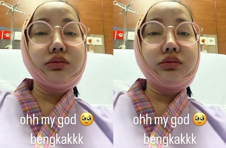 Potret Lucinta Luna Dirawat di RS (instagram/lucintaluna_manjalita)