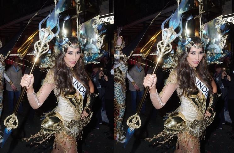 Potret Laksmi De-Neefe di Ajang Miss Universe (Instagram/@officialputeriindonesia)