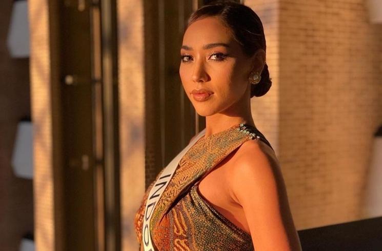 Potret Laksmi De-Neefe di Ajang Miss Universe (Instagram/@officialputeriindonesia)