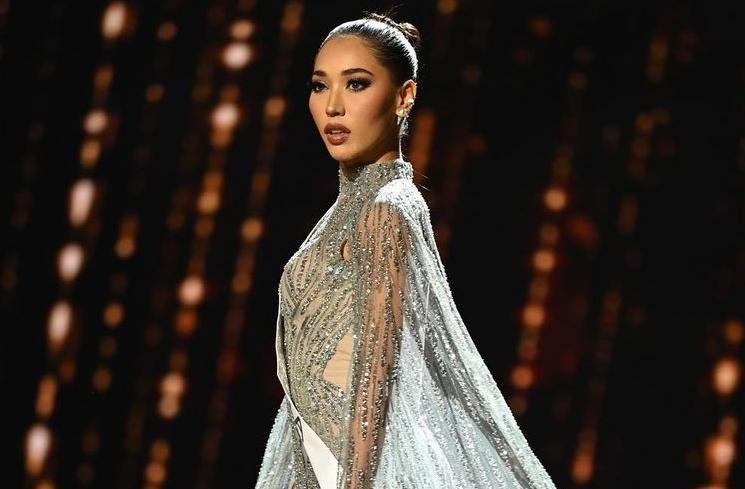 Potret Laksmi De-Neefe di Ajang Miss Universe (Instagram/@officialputeriindonesia)