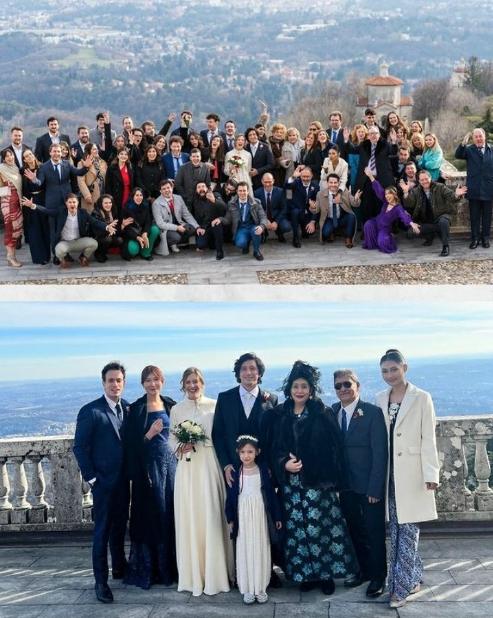 Momen Novia Bachmid Kondangan di Italia. (Instagram/noviabachmid)
