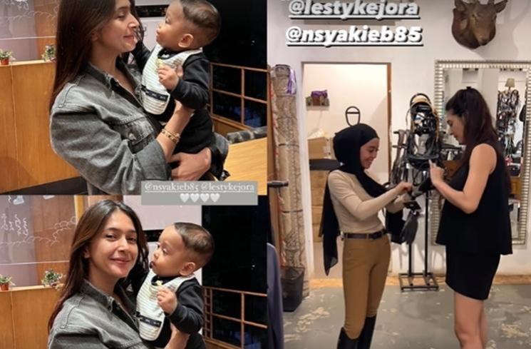 Potret Nabila Syakieb Momong Baby Guzel (Instagram/@marginw)