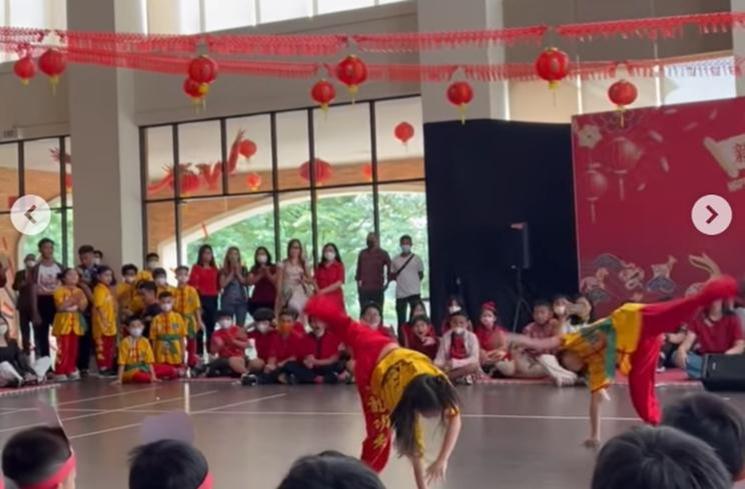 Potret Lincah Gempi saat Wushu (Instagram/gisel_la)
