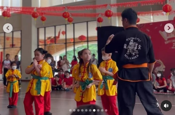 Potret Lincah Gempi saat Wushu (Instagram/gisel_la)