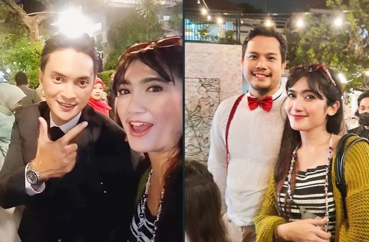 Gaya artis Genta Buana di nikahan Reiner Manopo (Instagram/@real.revimariska)