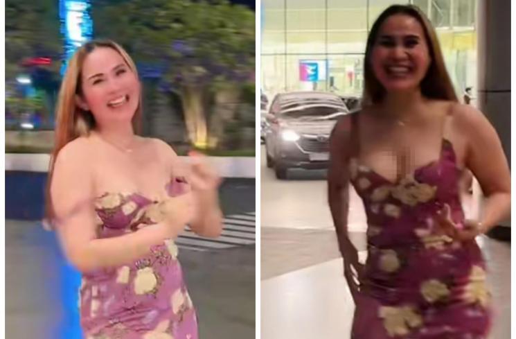Isa Zega joget-joget di mall (TikTok/@adrenaisazega)