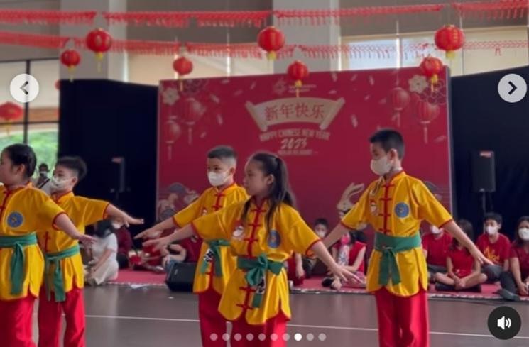 Potret Lincah Gempi saat Wushu (Instagram/gisel_la)