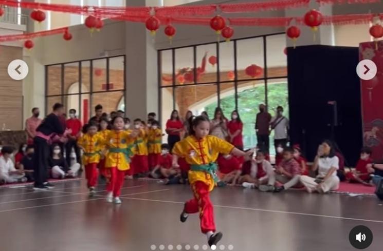 Potret Lincah Gempi saat Wushu (Instagram/gisel_la)
