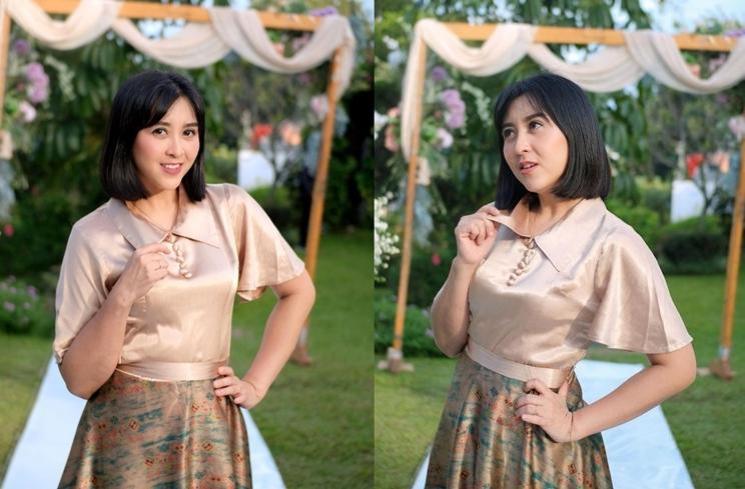 Gaya artis Genta Buana di nikahan Reiner Manopo (Instagram/@erringracesita)