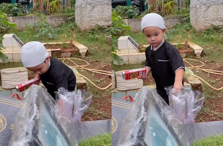 Momen Gala Sky Ziarah ke Makam Vanessa Angel dan Bibi (instagram/@galaasky)