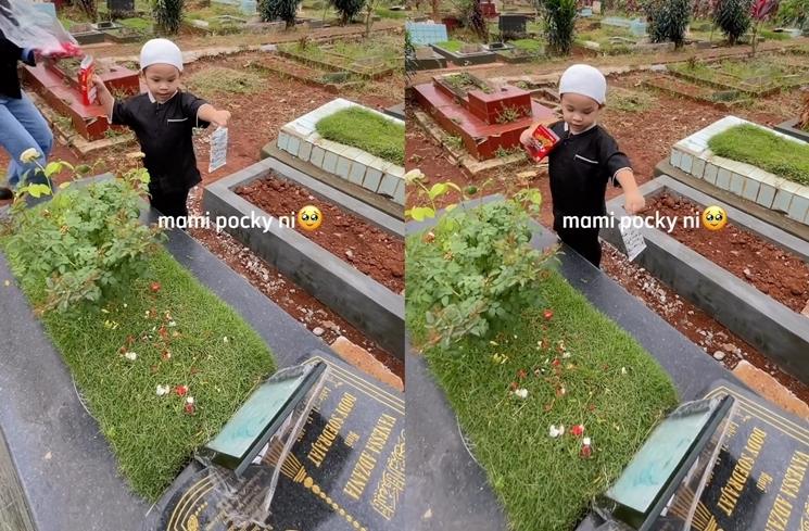 Momen Gala Sky Ziarah ke Makam Vanessa Angel dan Bibi (instagram/@galaasky)