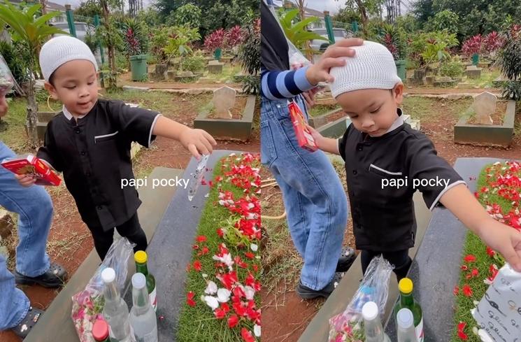 Momen Gala Sky Ziarah ke Makam Vanessa Angel dan Bibi (instagram/@galaasky)