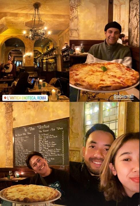 Potret bulan madu Kiky Saputri di Italia. (Instagram/@kikysaputrii)