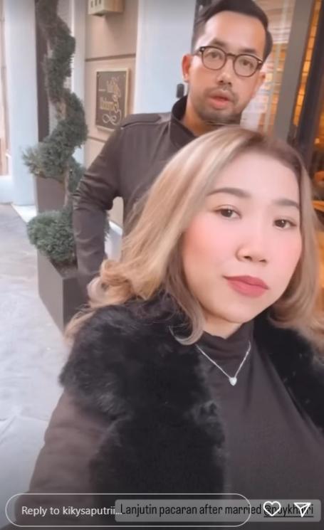 Potret bulan madu Kiky Saputri di Italia. (Instagram/@kikysaputrii)