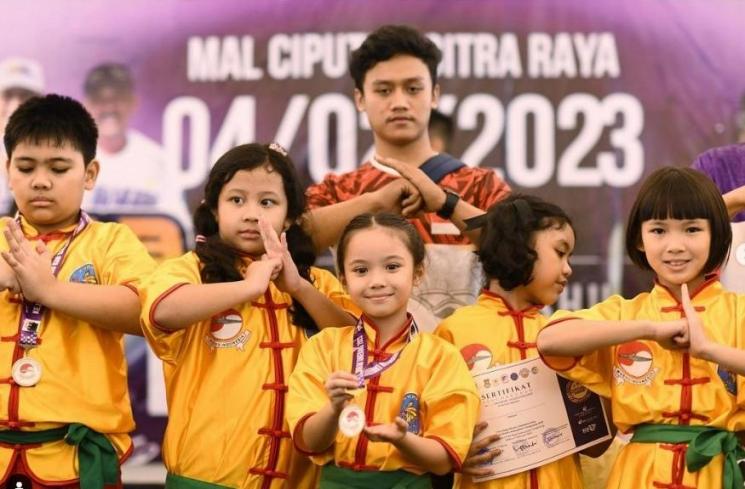 Potret Gempi ikut kejuaraan Wushu. (Instagram/gadiiing)