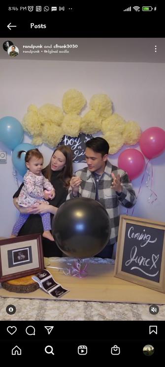 Gender Reveal anak kedua Randy Pangalila(instagram/@randpunk)