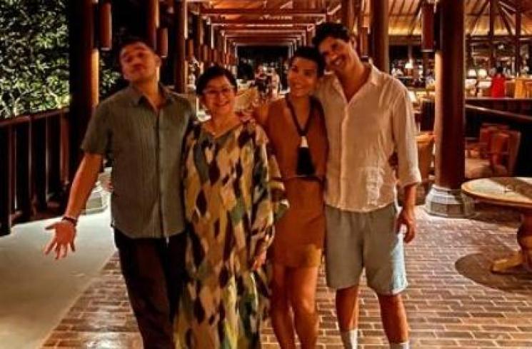 Potret Oscar Lawalata dan pacar bulenya. (Instagram/@oscarlawalata)