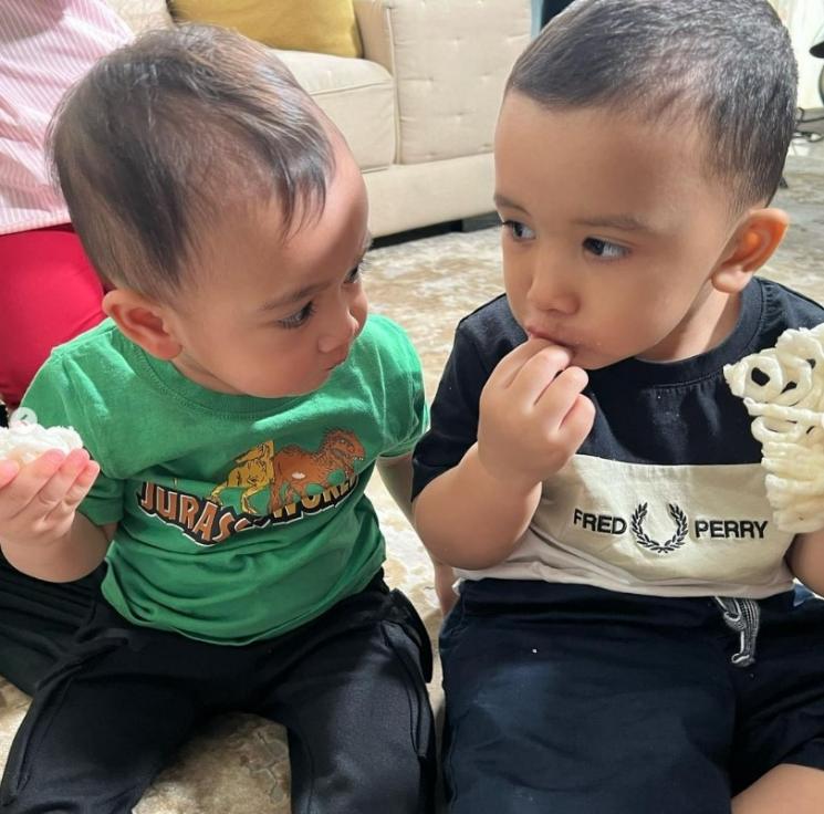 Momen kebersamaan Rayyanza dan Ukkasya. (Instagram/@zaskiasungkar15)