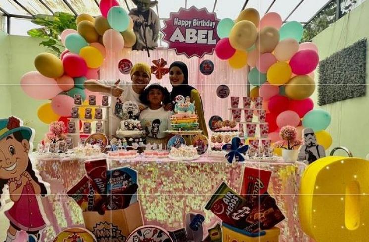 Potret Ultah Abel Anak Indra Bekti. (Instagram/indrabekti)