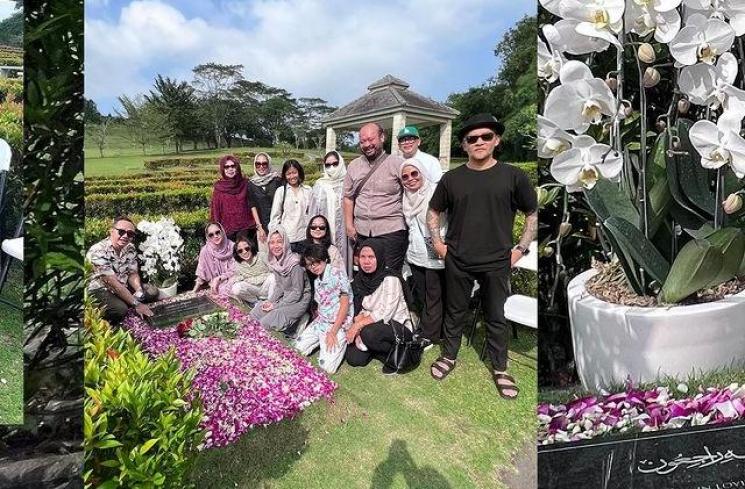 Potret BCL Ziarah ke Makam. (Instagram/@bclsinclair)