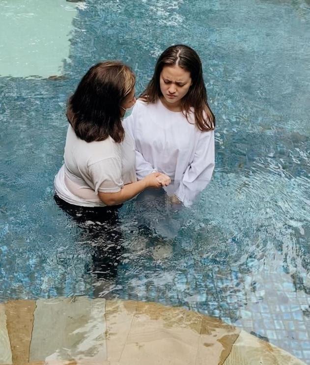 Potret Artis Saat di Baptis(Instagram/@aruanmarsha) 