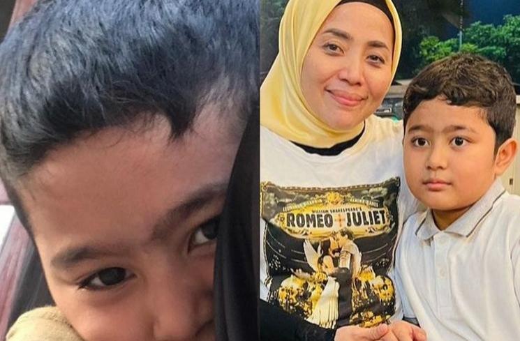 Potret Dulu dan Kini Falhan Abssar Anak Nassar dan Muzdalifah (Instagram/muzdalifah999) 
