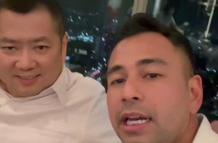 Momen Akrab Raffi Ahmad dan Hary Tanoesoedibjo. (Instagram/raffinagita1717) 