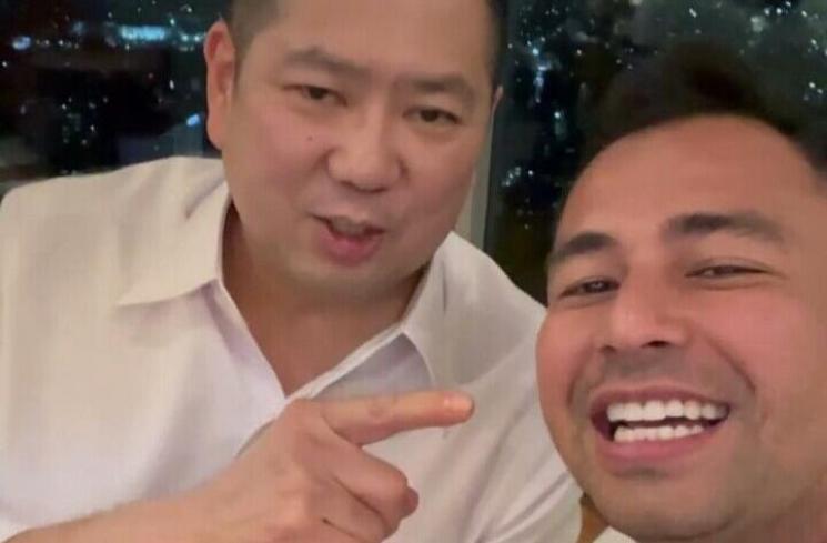 Momen Akrab Raffi Ahmad dan Hary Tanoesoedibjo. (Instagram/raffinagita1717) 