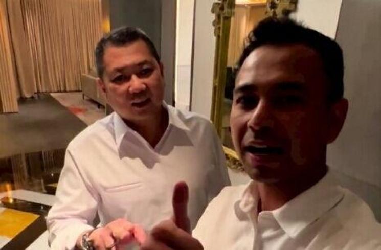 Momen Akrab Raffi Ahmad dan Hary Tanoesoedibjo. (Instagram/raffinagita1717) 